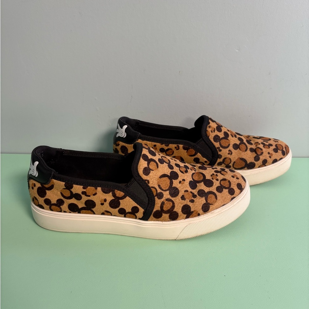 Disney Aldo True Original Mickey Sneakers Shoes, Woman Size 7, Slip On Sneakers